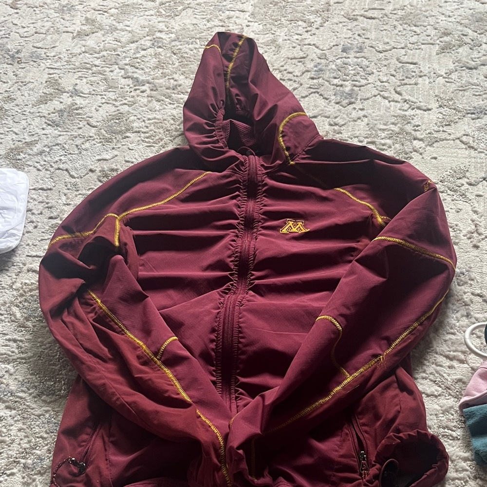 Columbia Burgundy Jacket with Gold Trim
